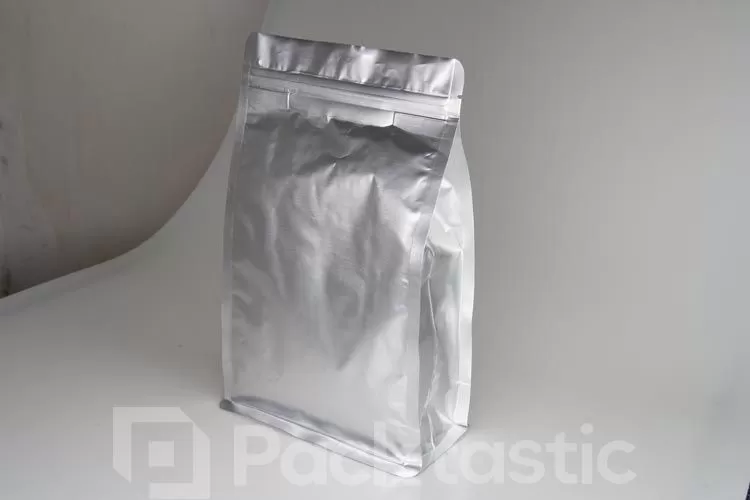 Aluminum Foil Flat Bottom Bags for Coffee and Tea Packaging