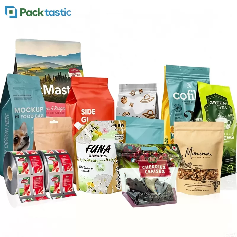 Custom Printed Flexible Packaging with Brand Logo